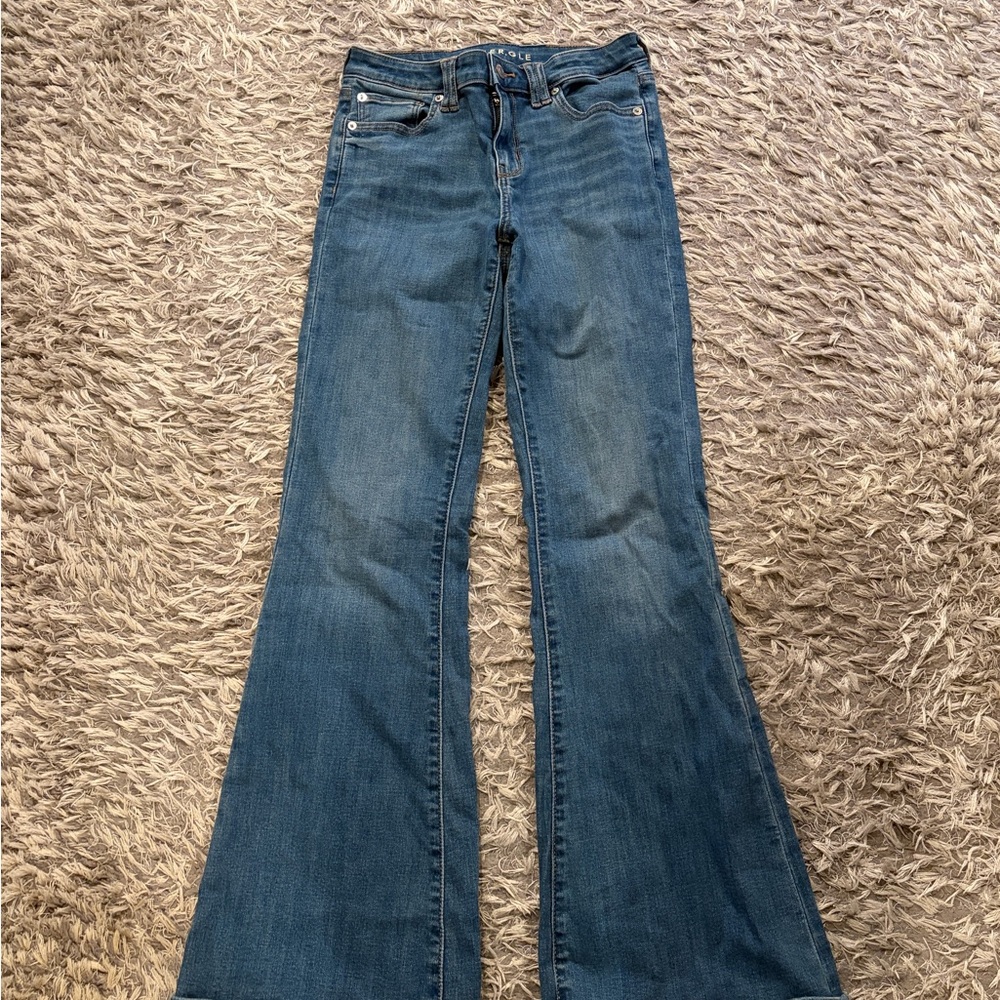 Low rise bootcut American eagle jeans